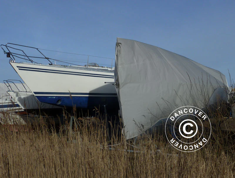 Plandeka 6x12m, PE 300g/m², Szary - Image 12