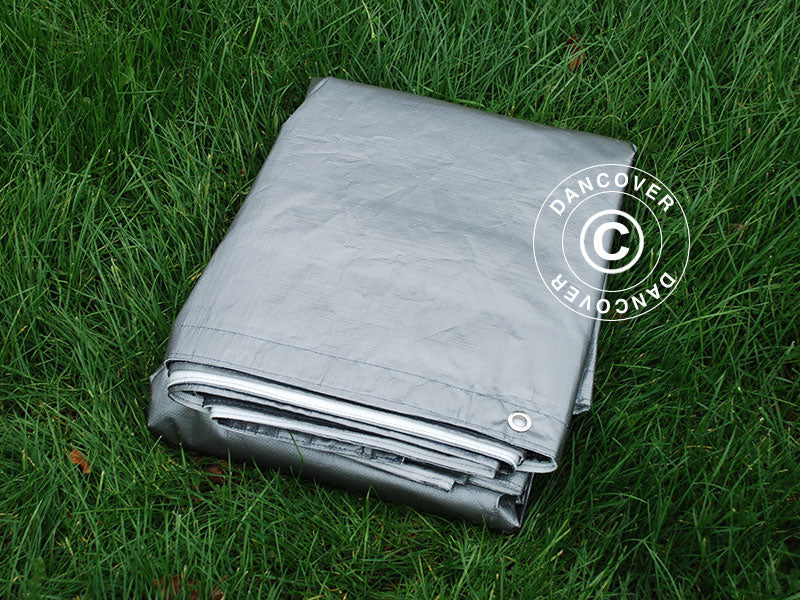 Plandeka 6x14m, PE 300g/m², Szary - Image 4