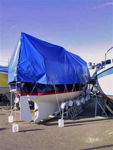 Plandeka 6x8m, PCV 570g/m², Niebieski - Image 2