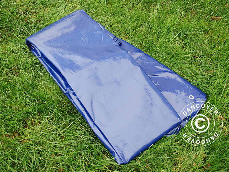 Plandeka 6x8m, PE 250g/m², Niebieski - Image 6