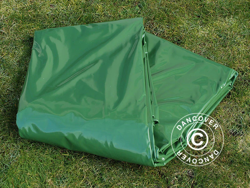 Plandeka 8x10m, PCV 500g/m², Zielony - Image 2