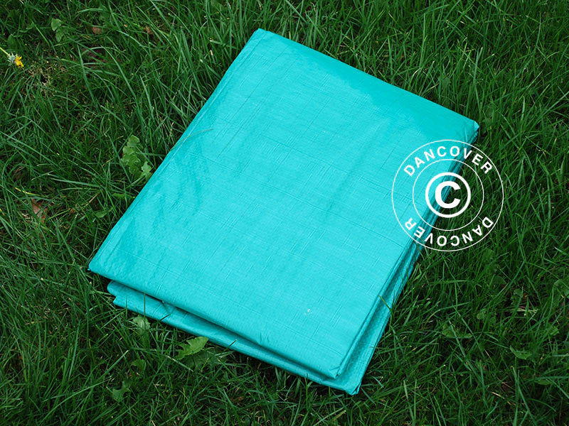 Plandeka 8x12m, PE 65g/m², Zielony - Image 3