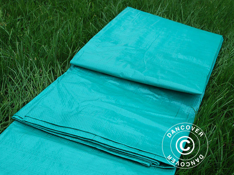 Plandeka 8x12m, PE 65g/m², Zielony - Image 5