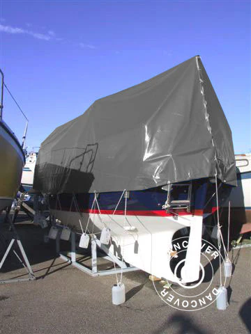 Plandeka 8x14m, PCV 500g/m², Szary - Image 2