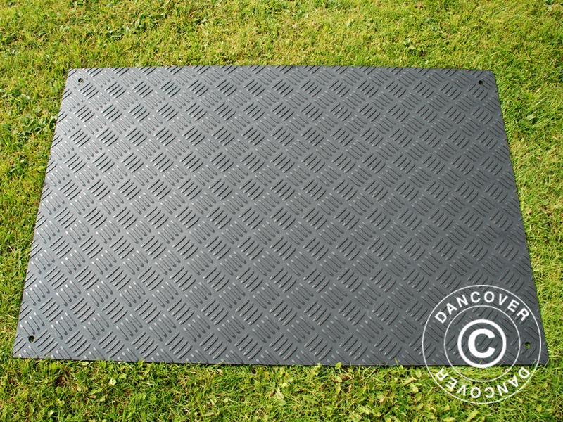 Podłoga imprezowa i mata ochronna do podłoża, 0,96 m², 80x120x0,6cm, czarna, 1 szt. - Image 3