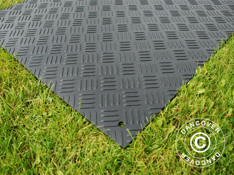 Podłoga imprezowa i mata ochronna do podłoża, 0,96 m², 80x120x0,6cm, czarna, 1 szt. - Image 4
