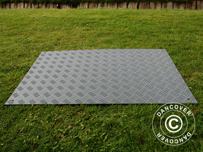 Podłoga imprezowa i mata ochronna do podłoża, 0,96 m², 80x120x0,6cm, szara, 1 szt. - Image 2