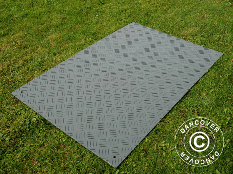 Podłoga imprezowa i mata ochronna do podłoża, 0,96 m², 80x120x0,6cm, szara, 1 szt. - Image 4