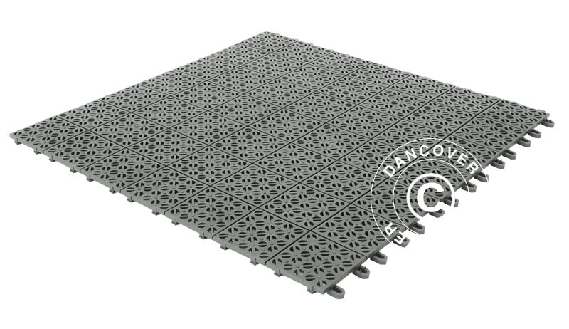 Podłoga z tworzywa sztucznego, Basic, Multiplate, Szary, 1,23 m² (4 szt.) - Image 3