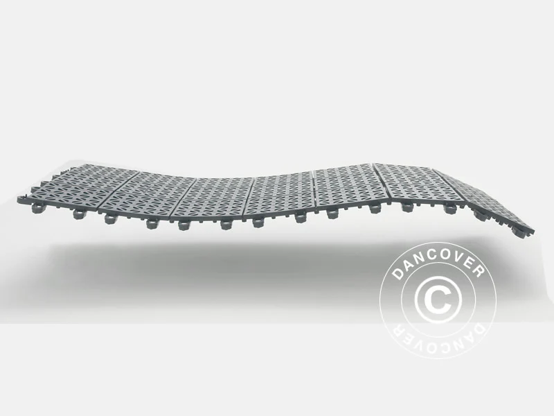 Podłoga z tworzywa sztucznego, Basic, Multiplate, Szary, 1,23 m² (4 szt.) - Image 5