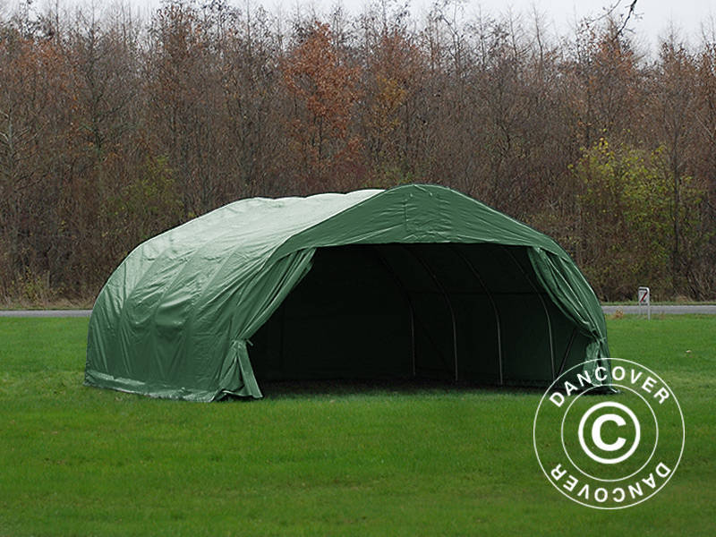 Podwójny garaż 5,4x6x2,9m PCV, Zielony - Image 4