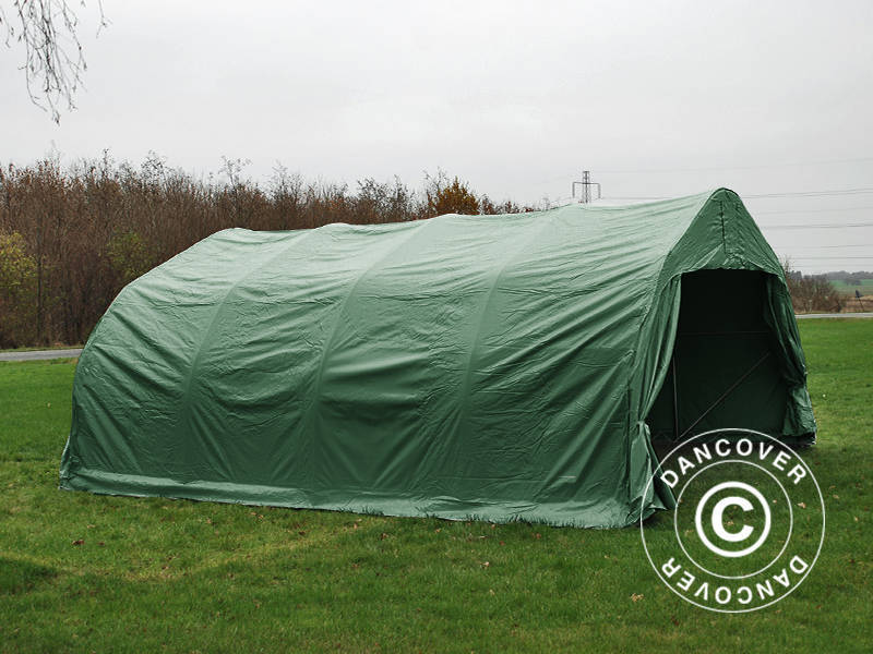 Podwójny garaż 5,4x6x2,9m PCV, Zielony - Image 8