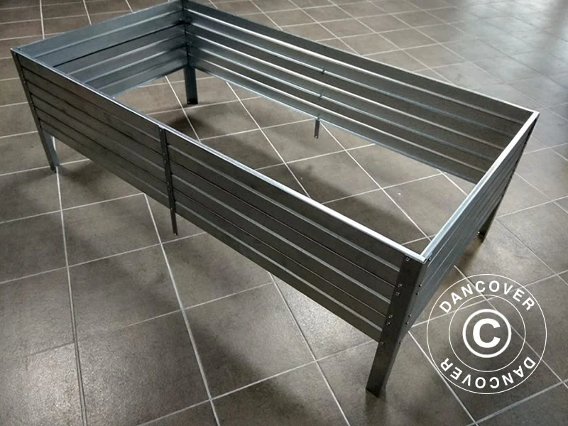 Podwyższona grządka, 0,75x1,5x0,3m, srebrna - Image 5