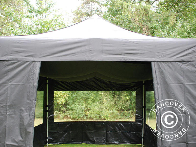 Poszycie dachowe wewnętrzne, Namiot Ekspresowy FleXtents 3x3m, Czarny - Image 6