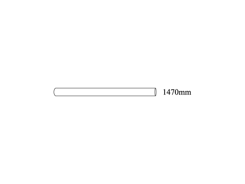 Rura dachowa, Ø38mm, 1470mm - Image 2