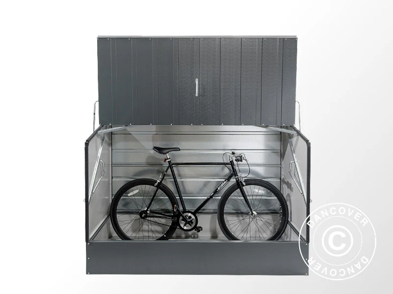Schowek na rowery, Bicycle Storage Box, Trimetals , 1,96x0,89x1,33m, 1,74m², Antracyt - Image 11