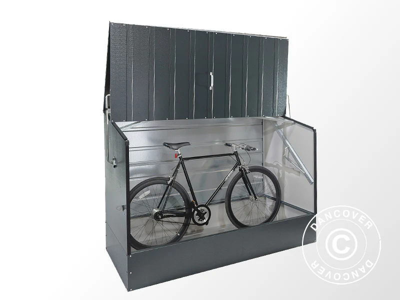 Schowek na rowery, Bicycle Storage Box, Trimetals , 1,96x0,89x1,33m, 1,74m², Antracyt - Image 12