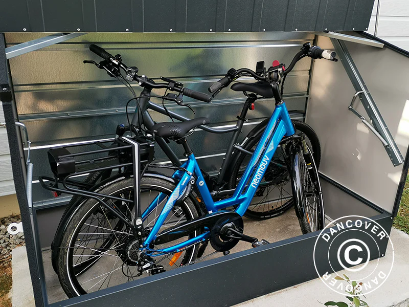 Schowek na rowery, Bicycle Storage Box, Trimetals , 1,96x0,89x1,33m, 1,74m², Antracyt - Image 7