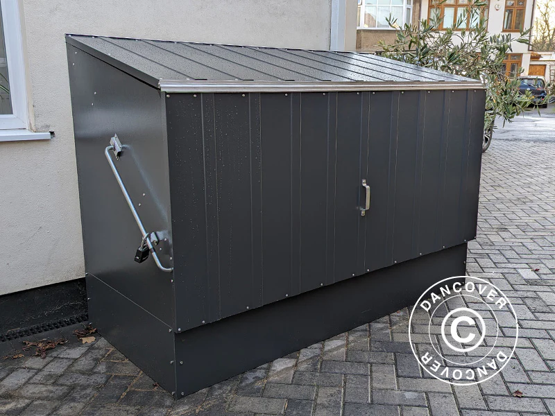 Schowek na rowery, Bicycle Storage Box, Trimetals , 1,96x0,89x1,33m, 1,74m², Antracyt - Image 8