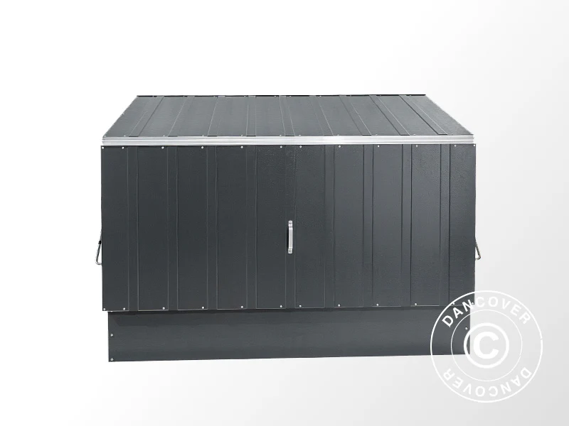 Schowek na rowery, Bicycle Storage Box, Trimetals , 1,96x0,89x1,33m, 1,74m², Antracyt - Image 9
