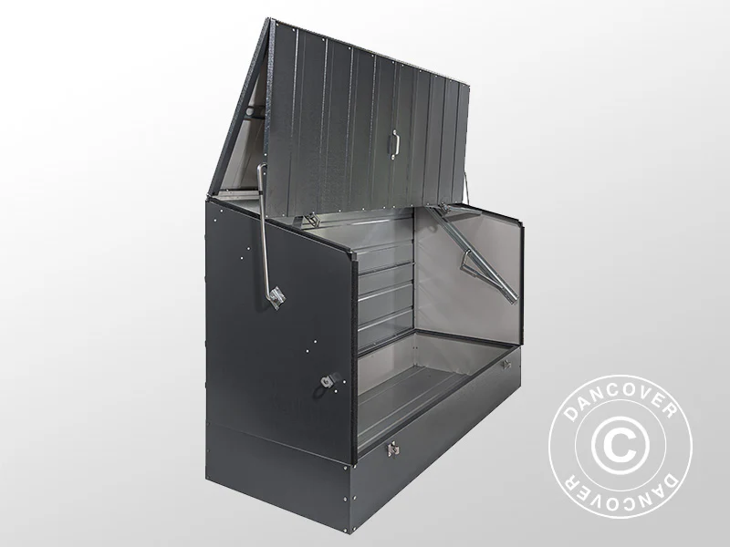 Schowek na rowery, Protect-a-Cycle, Trimetals, 1,96x0,89x1,33m, 1,74m², Antracyt - Image 10