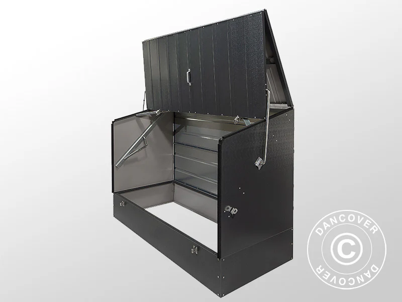Schowek na rowery, Protect-a-Cycle, Trimetals, 1,96x0,89x1,33m, 1,74m², Antracyt - Image 11