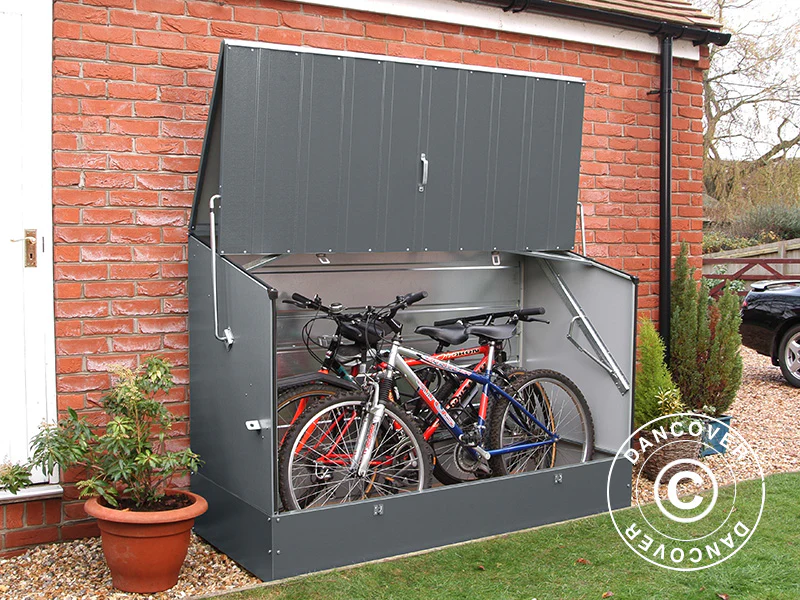 Schowek na rowery, Protect-a-Cycle, Trimetals, 1,96x0,89x1,33m, 1,74m², Antracyt - Image 2