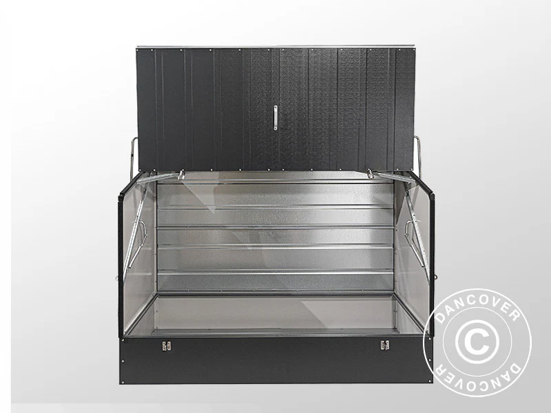 Schowek na rowery, Protect-a-Cycle, Trimetals, 1,96x0,89x1,33m, 1,74m², Antracyt - Image 7