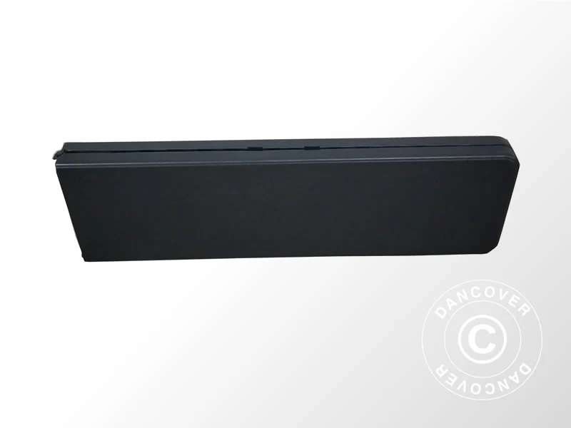 Składane ławki 183x30x43cm, Czarny (25 sztuk) - Image 4