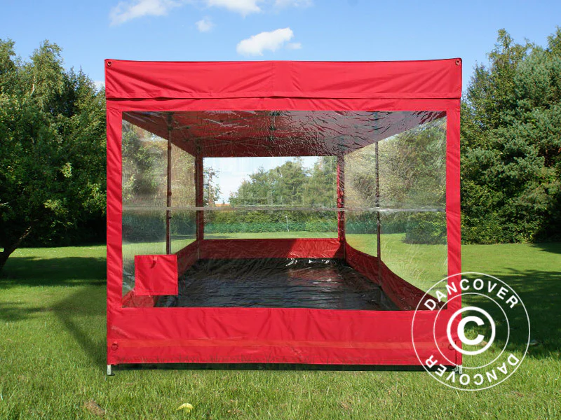Składany garaż FleX Carcover, 2,5x5m, Czerwony - Image 3