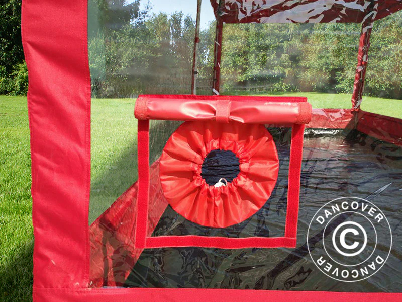 Składany garaż FleX Carcover, 2,5x5m, Czerwony - Image 4