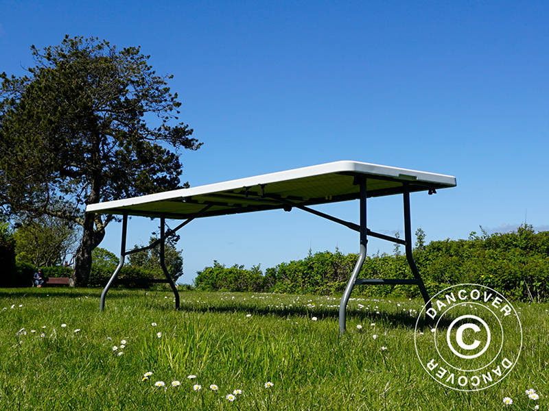 Składany stół 240x76x74cm, Jasno szary (10 sztuk) - Image 21