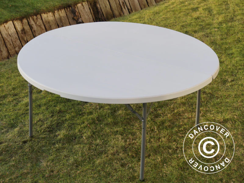 Składany stół Ø154cm, Jasny szary (1 szt.) - Image 4