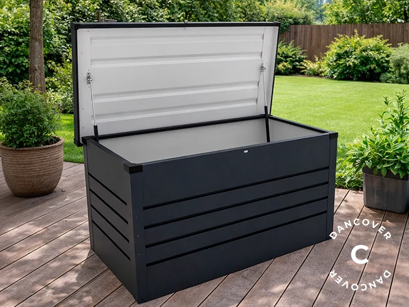 Skrzynia ogrodowa, 348 L, 0,61x1,2x0,62m, ProShed®, Antracyt - Image 3