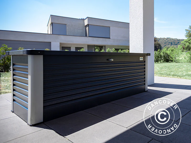 Skrzynia ogrodowa, Protect-a-Box, Trimetals , 0,785x1,875x0,725m, 1,47m², Antracyt - Image 3