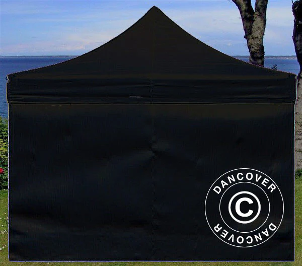 Standardowa ścianka boczna do FleXtents 2x2m, 2m, Czarny - Image 3