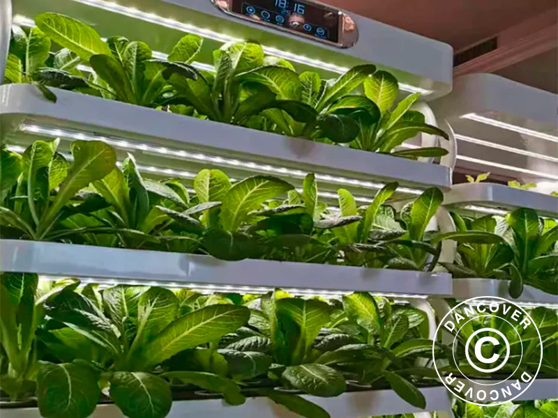 Szafa do uprawy hydroponicznej z diodą LED, 0,77x0,4x1,7m, Biała - Image 7
