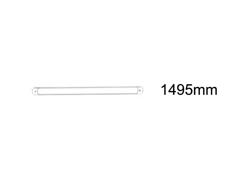 Szczytowa rura pozioma, Ø25mm, 1475mm - Image 2