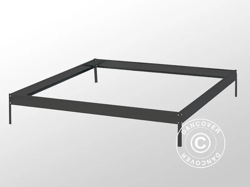 Szklarnia Poliwęglanowa 4,75m², 1,9x2,5x2,05m z podstawą, Czarna - Image 7