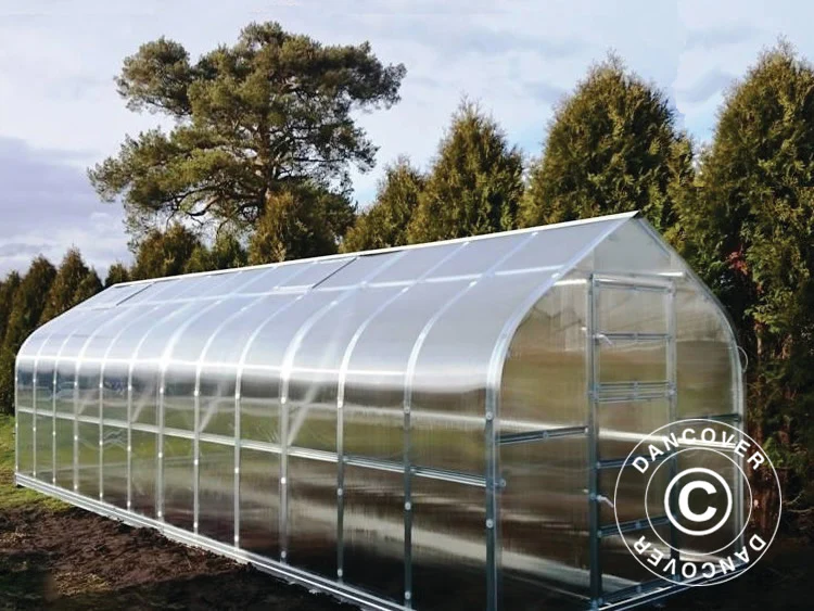 Szklarnia z poliwęglanu TITAN Dome 320, 20m², 2,5x8m, srebrna - Image 7
