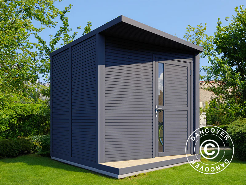 Szopa drewniana, Bertilo Concept, 2,34x2,97x2,27m, 7m², Antracyt - Image 2