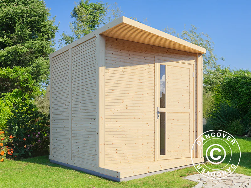 Szopa drewniana, Bertilo Concept, 2,34x2,97x2,27m, 7m², Naturalne drewno - Image 2