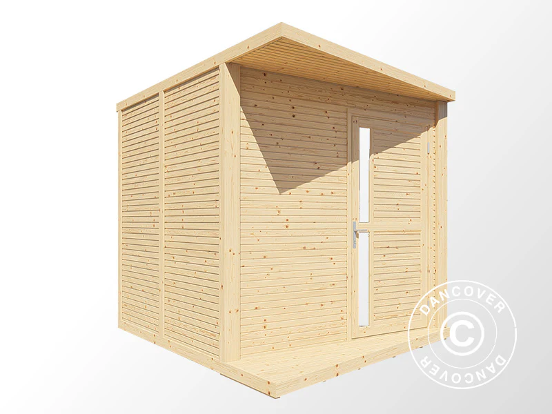 Szopa drewniana, Bertilo Concept, 2,34x2,97x2,27m, 7m², Naturalne drewno - Image 3