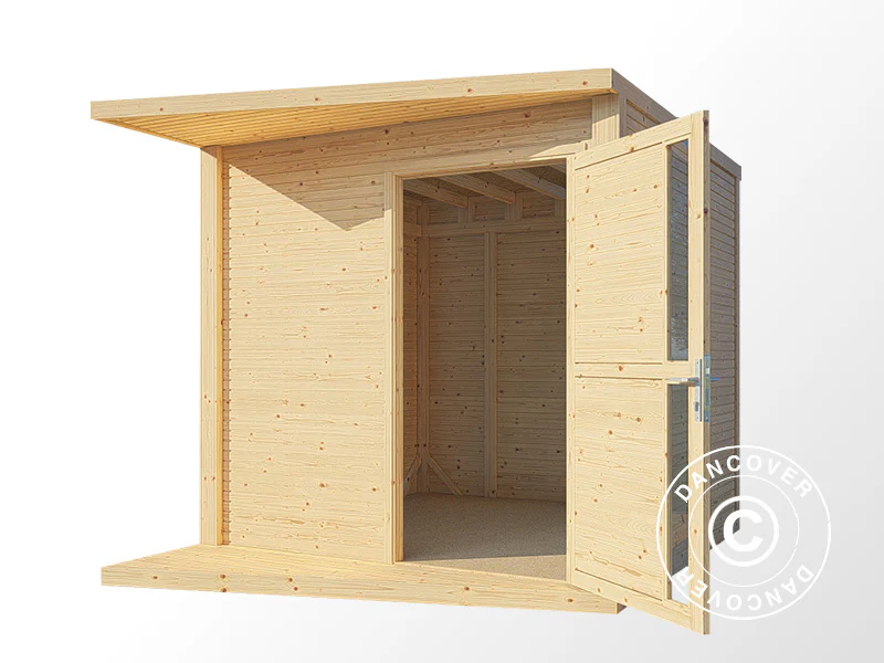 Szopa drewniana, Bertilo Concept, 2,34x2,97x2,27m, 7m², Naturalne drewno - Image 4