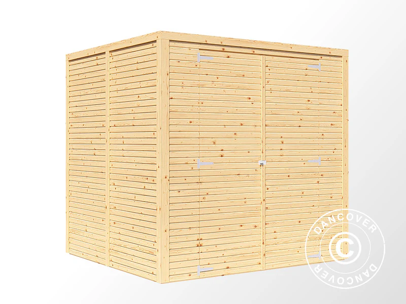 Szopa drewniana, Bertilo Cubico 3, 2,07x2,02x2,08m, 4,1m², Naturalne drewno - Image 3