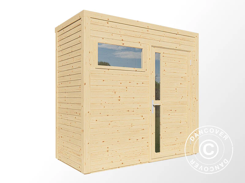 Szopa drewniana, Bertilo Cubus 1, 2,34x1,15x2,32m, 2,7m², Naturalne drewno - Image 3