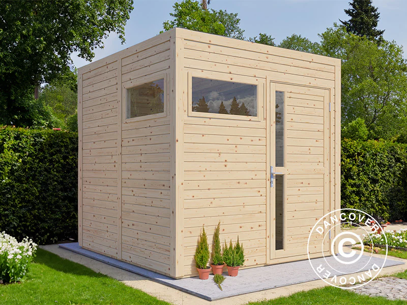 Szopa drewniana, Bertilo Cubus 2, 2,26x2,34x2,32m, 5,3m², Naturalne drewno - Image 2