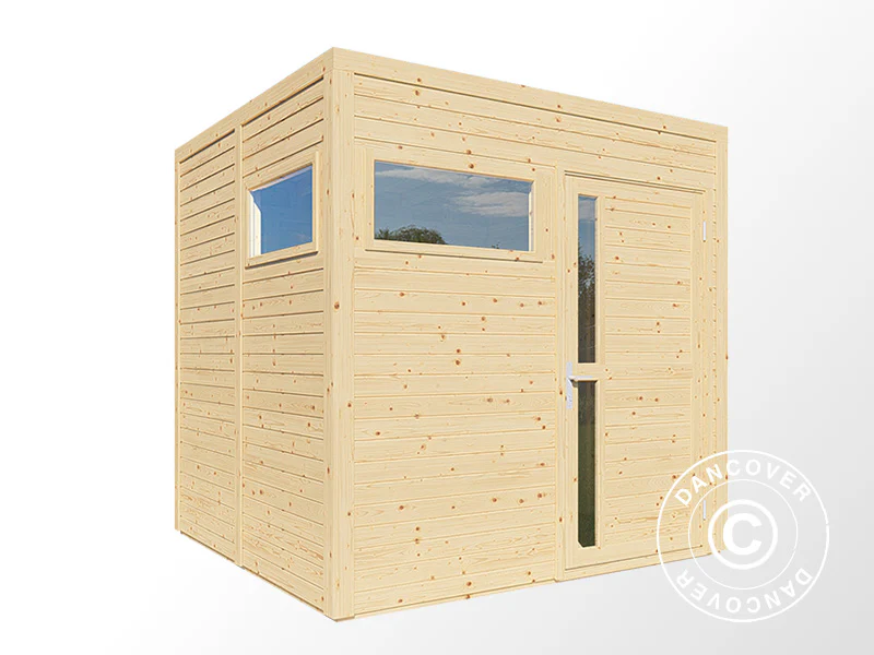 Szopa drewniana, Bertilo Cubus 2, 2,26x2,34x2,32m, 5,3m², Naturalne drewno - Image 3