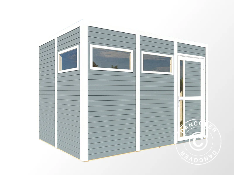 Szopa drewniana, Bertilo Cubus 3, 3,37x2,34x2,32m, 7,9m², Szara - Image 3