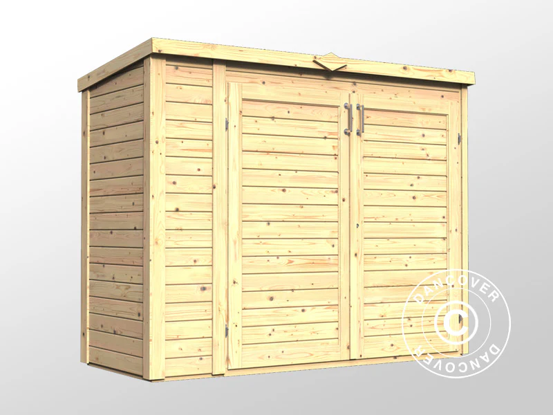 Szopa drewniana Bertilo Multibox3, 2x0,82x1,63m, 1,6m², Naturalny - Image 2